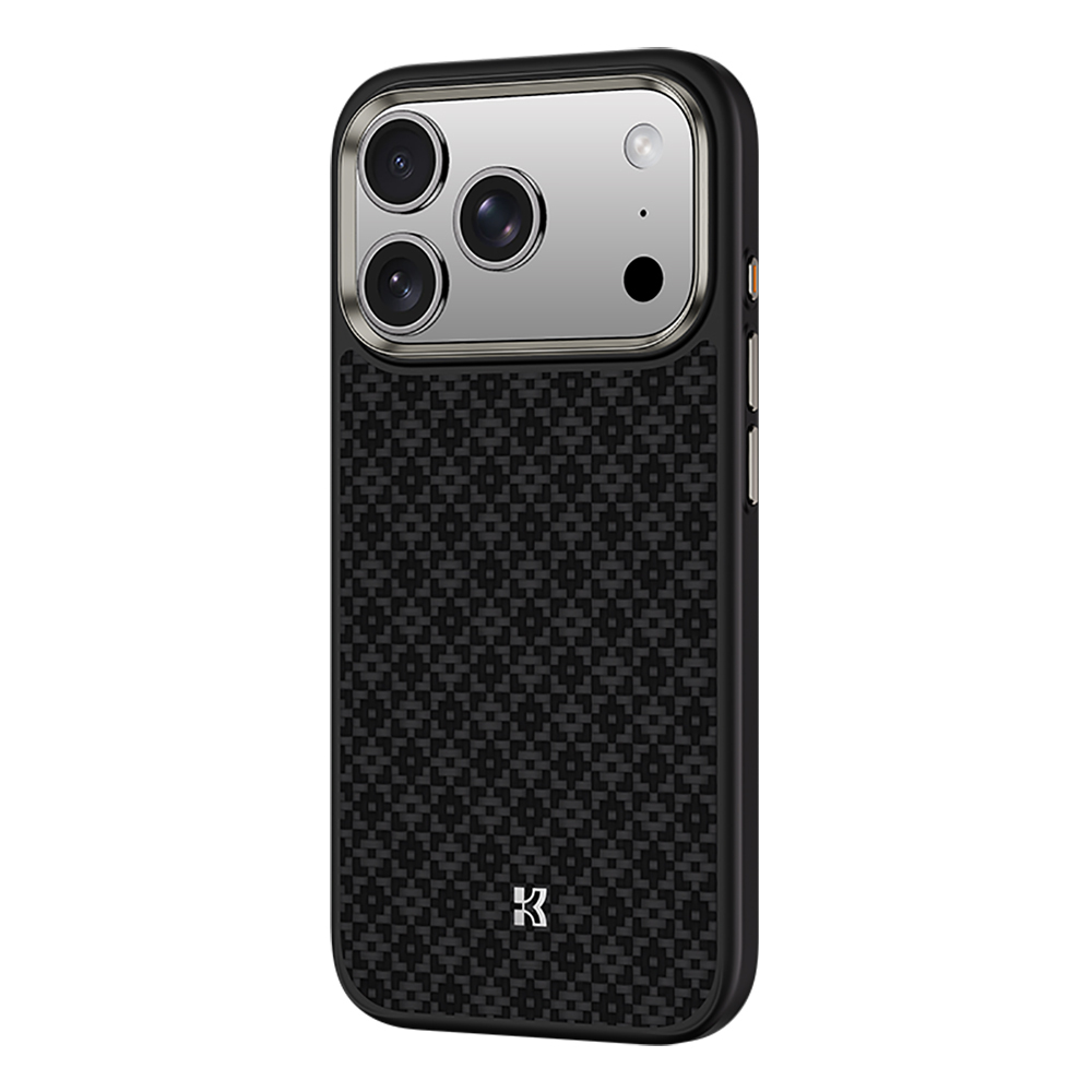 Apple iPhone 17 Pro Max Kılıf M-Safe Şarj Özellikli Benks ArmorPro ArmorGrid Serisi Kevlar Kapak - 1