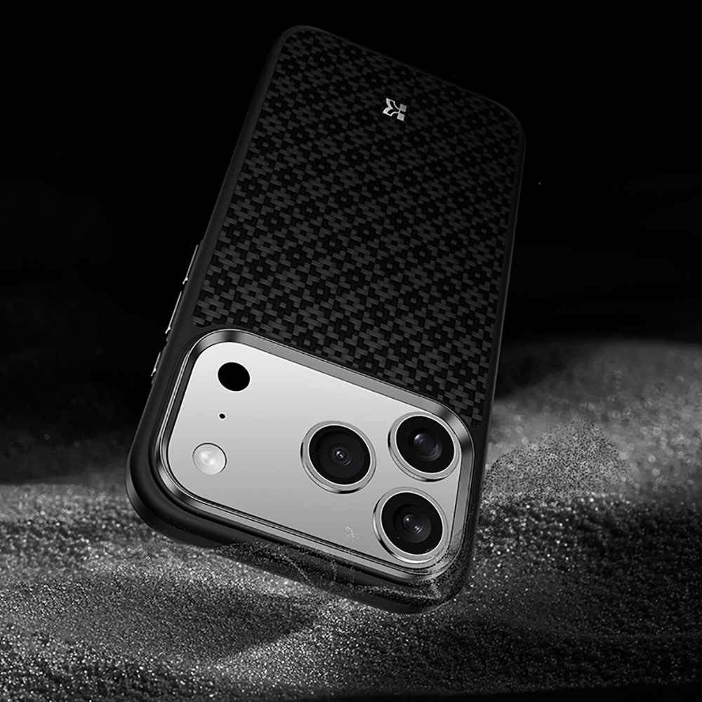 Apple iPhone 17 Pro Max Kılıf M-Safe Şarj Özellikli Benks ArmorPro ArmorGrid Serisi Kevlar Kapak - 7