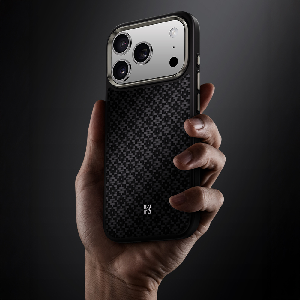 Apple iPhone 17 Pro Max Kılıf M-Safe Şarj Özellikli Benks ArmorPro ArmorGrid Serisi Kevlar Kapak - 8