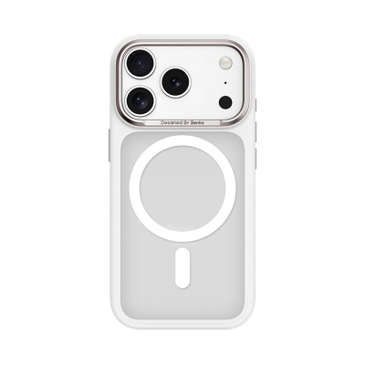 Apple iPhone 17 Pro Max Kılıf M-safe Şarj Özellikli Benks Mist Protective Kapak Beyaz
