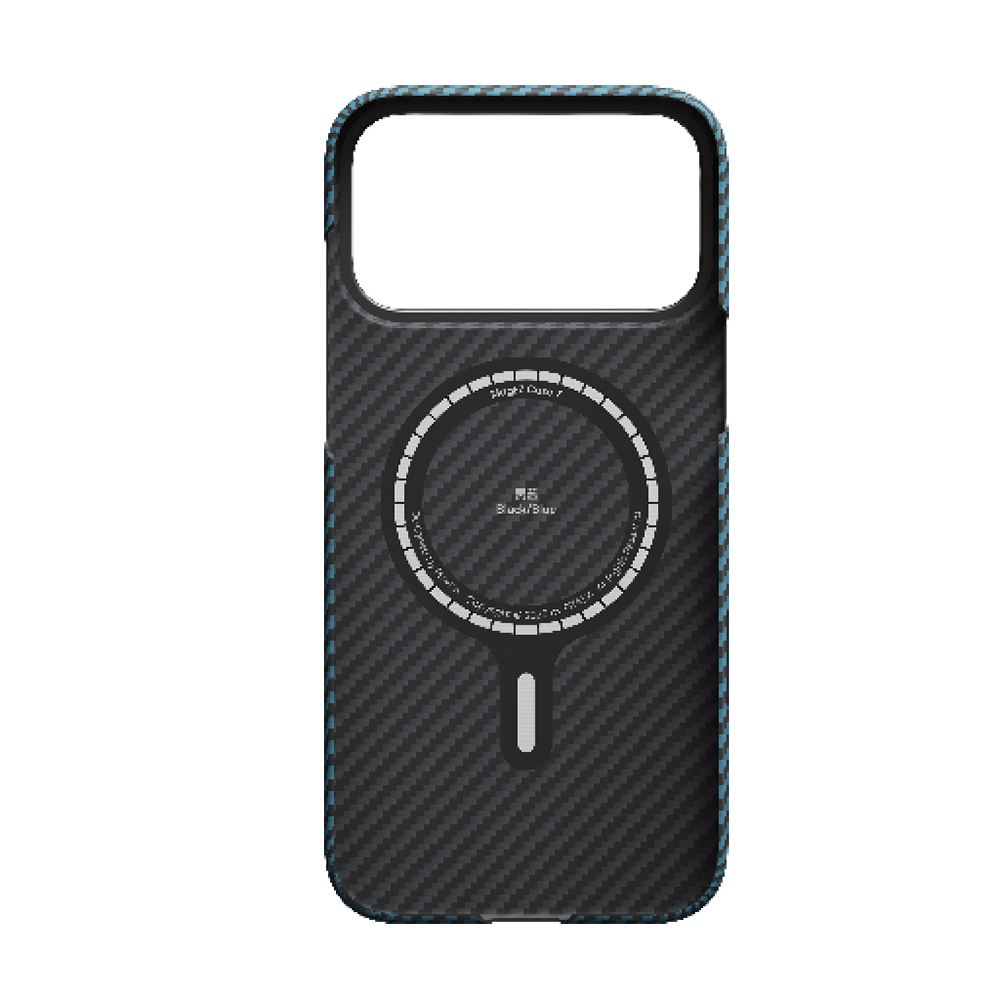 Apple iPhone 17 Pro Max Kılıf M-Safe Şarj Özellikli Kamera Kontrol Butonlu Aramid Fiber Pitaka Ultra-Slim Kapak - 6