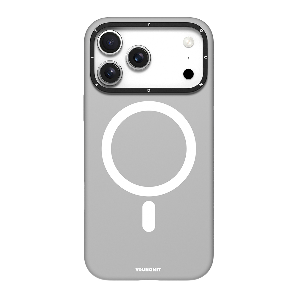 Apple iPhone 17 Pro Max Kılıf M-Safe Şarj Özellikli Kamera Standlı Youngkit Gel Cream Serisi Kapak - 4