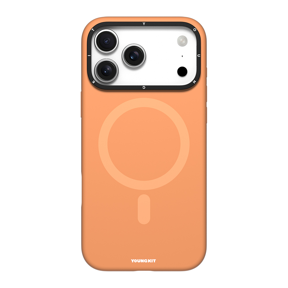 Apple iPhone 17 Pro Max Kılıf M-Safe Şarj Özellikli Kamera Standlı Youngkit Gel Cream Serisi Kapak - 2