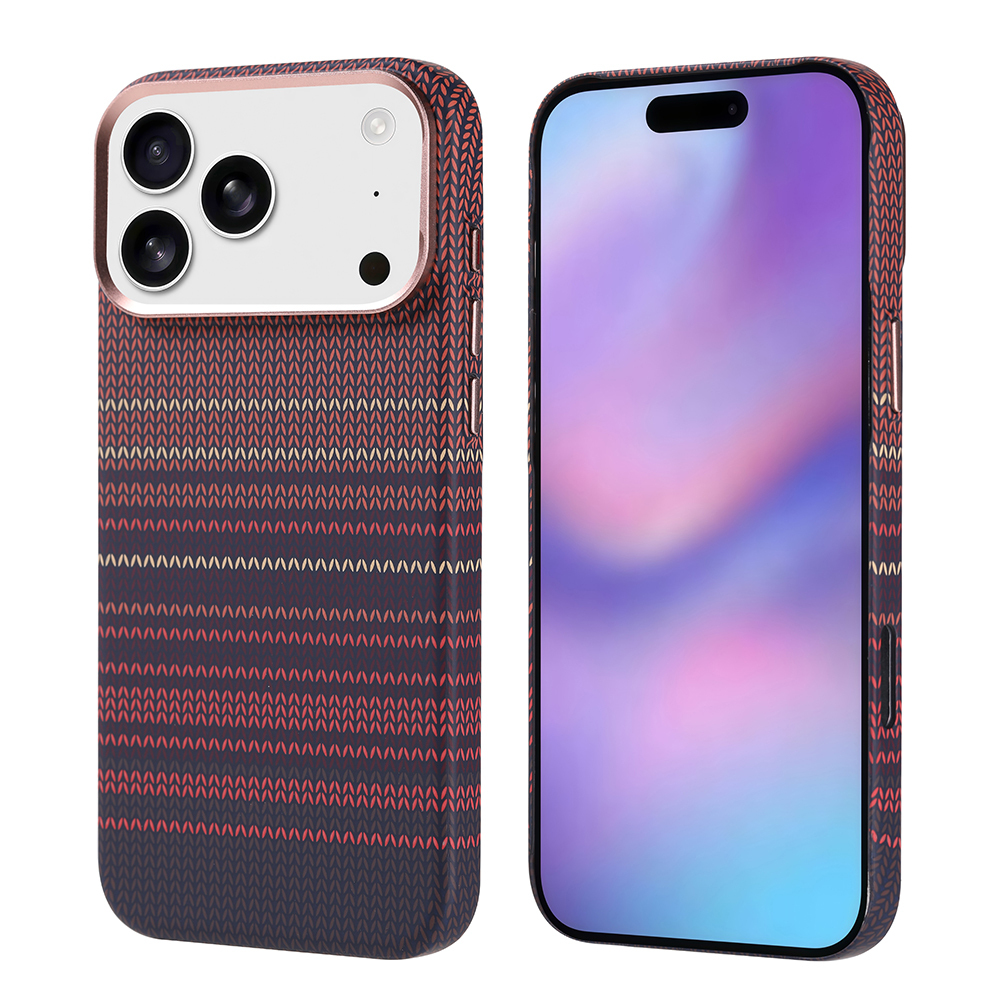 Apple iPhone 17 Pro Max Kılıf M-safe Şarj Özellikli Karbon Fiber Görünümlü Zore Nekst Kapak - 5