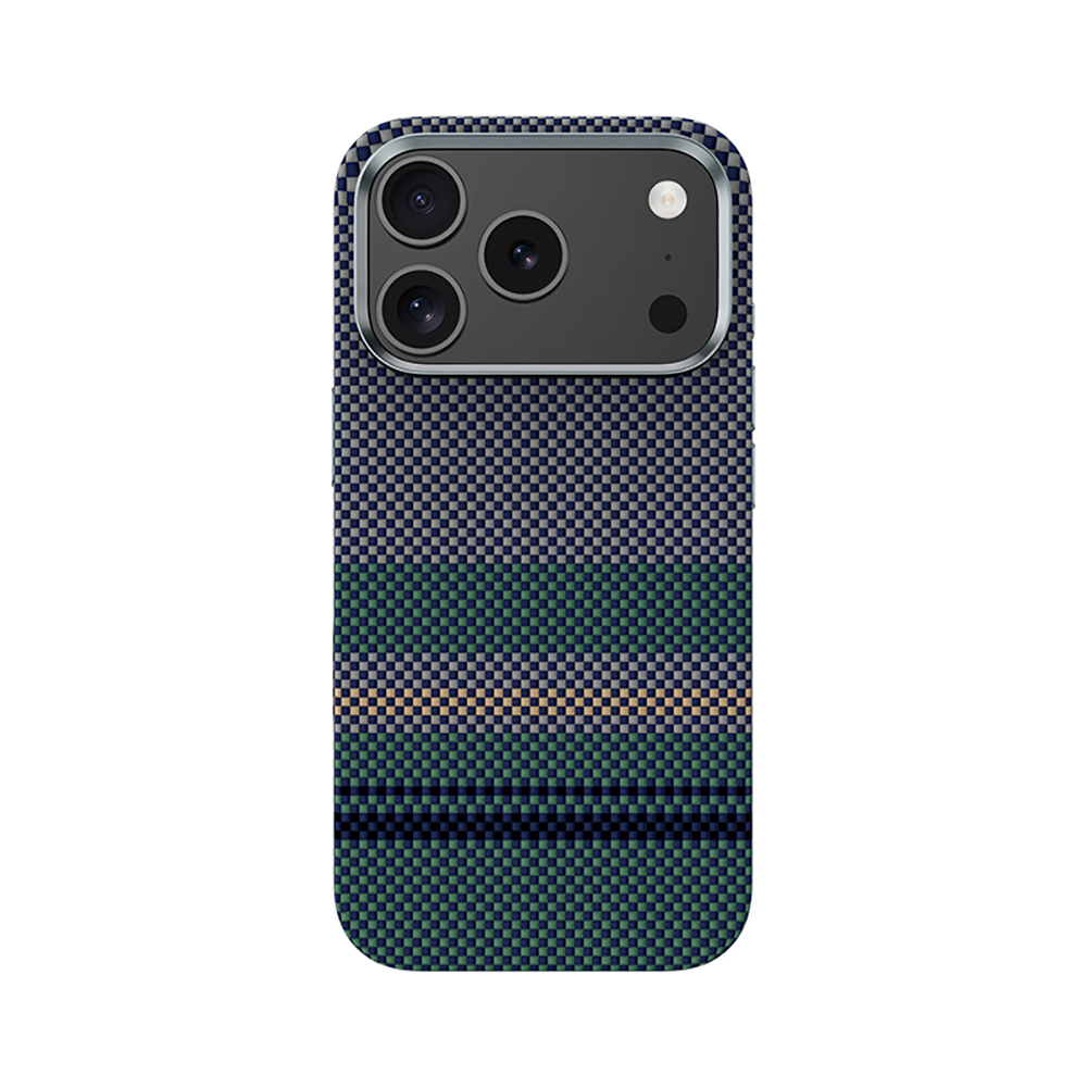 Apple iPhone 17 Pro Max Kılıf M-safe Şarj Özellikli Karbon Fiber Tasarımlı Benks Aurora ArmorPro Kevlar Kapak - 2