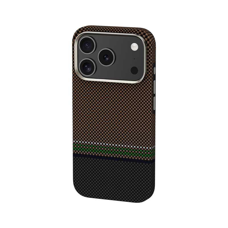 Apple iPhone 17 Pro Max Kılıf M-safe Şarj Özellikli Karbon Fiber Tasarımlı Benks Prestige ArmorPro Kevlar Kapak - 3