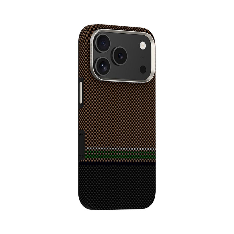 Apple iPhone 17 Pro Max Kılıf M-safe Şarj Özellikli Karbon Fiber Tasarımlı Benks Prestige ArmorPro Kevlar Kapak - 5