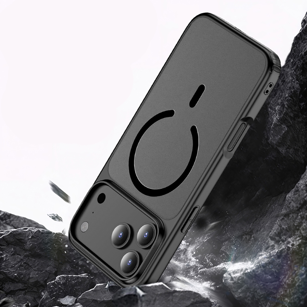 Apple iPhone 17 Pro Max Kılıf M-safe Şarj Özellikli Mat Arka Yüzey Wlons Lola Kapak - 8