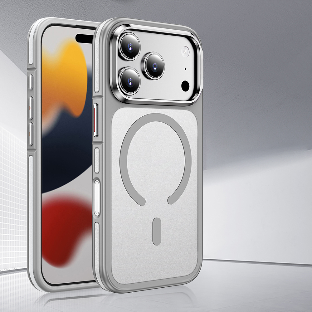 Apple iPhone 17 Pro Max Kılıf M-safe Şarj Özellikli Mat Görünümlü Wlons Vevo Kapak - 8