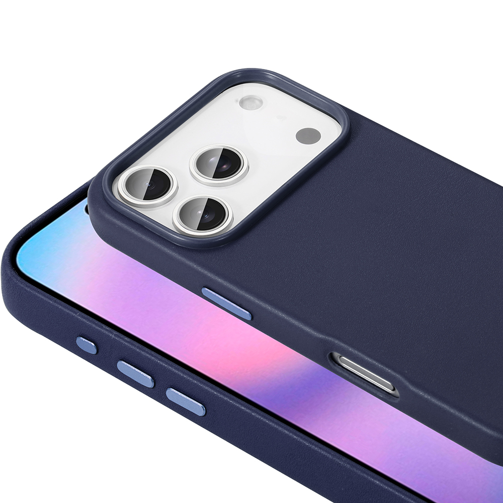 Apple iPhone 17 Pro Max Kılıf M-safe Şarj Özellikli PU Deri Görünümlü Zore Kupra Kapak - 16