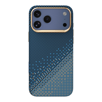 Apple iPhone 17 Pro Max Kılıf M-safe Şarj Özellikli Raptic Aramid Dual Ultra Serenity Serisi Kapak Lacivert