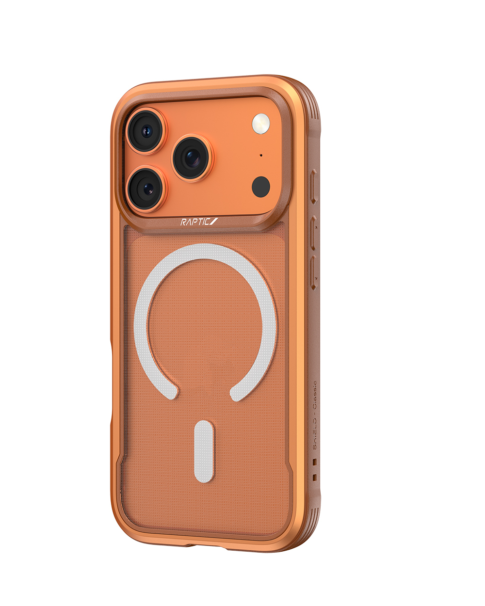 Apple iPhone 17 Pro Max Kılıf M-safe Şarj Özellikli Raptic Shield Classic Serisi Şeffaf Arka Yüzey C-Magnet Kapak - 7