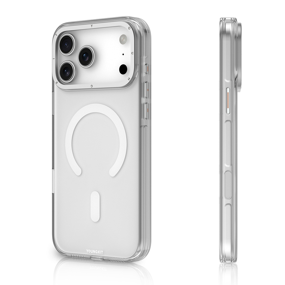 Apple iPhone 17 Pro Max Kılıf M-safe Şarj Özellikli Şeffaf Youngkit Crystal Shield Serisi Kapak - 5