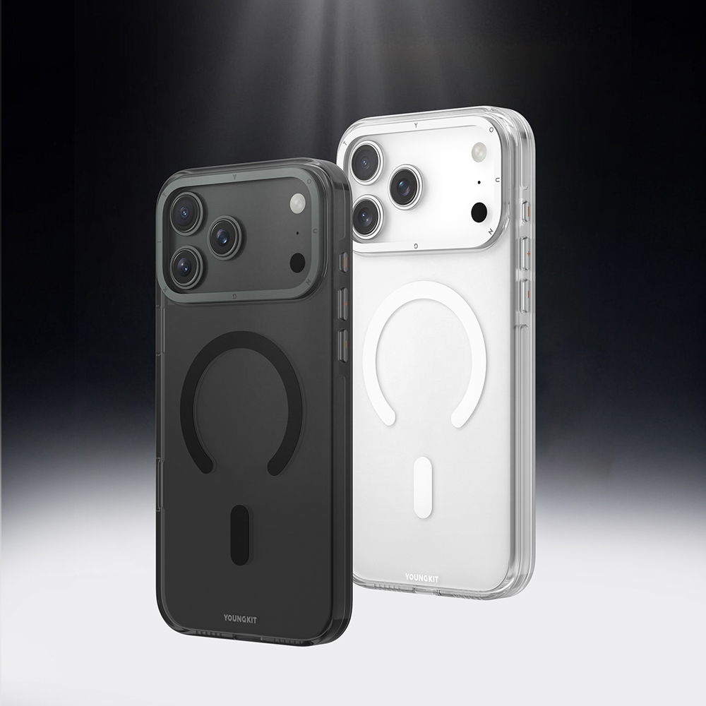 Apple iPhone 17 Pro Max Kılıf M-safe Şarj Özellikli Şeffaf Youngkit Crystal Shield Serisi Kapak - 9