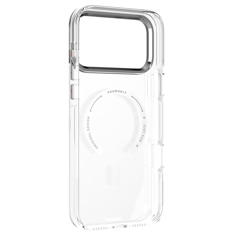Apple iPhone 17 Pro Max Kılıf M-safe Şarj Özellikli Şeffaf Youngkit Crystal Shield Serisi Kapak - 12