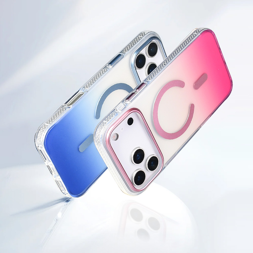 Apple iPhone 17 Pro Max Kılıf M-safe Şarj Özellikli Transparan Renk Geçişli Zore Toros Kapak - 26