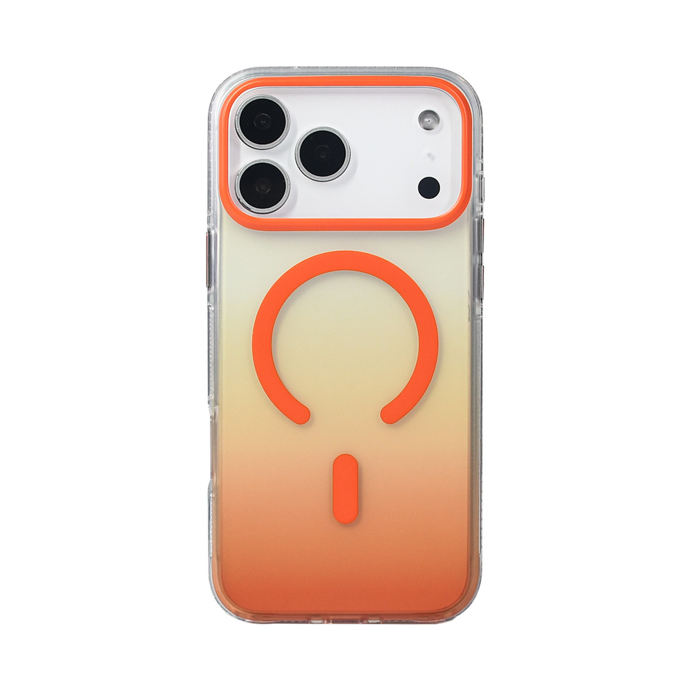 Apple iPhone 17 Pro Max Kılıf M-safe Şarj Özellikli Transparan Renk Geçişli Zore Toros Kapak - 9
