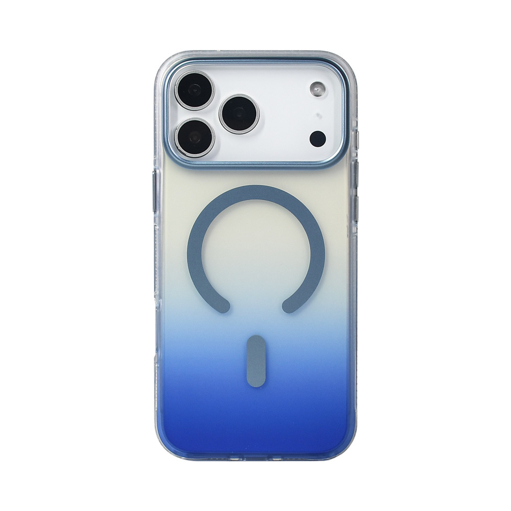 Apple iPhone 17 Pro Max Kılıf M-safe Şarj Özellikli Transparan Renk Geçişli Zore Toros Kapak - 10