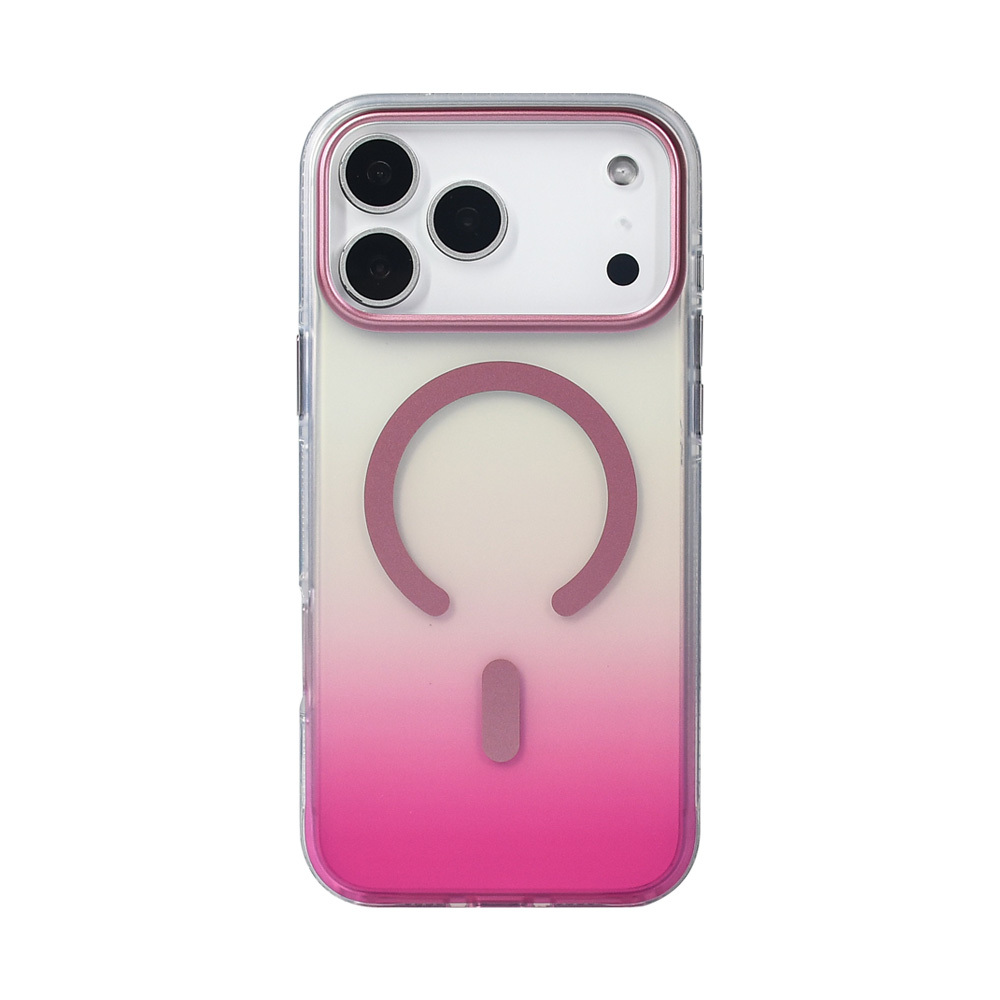 Apple iPhone 17 Pro Max Kılıf M-safe Şarj Özellikli Transparan Renk Geçişli Zore Toros Kapak - 12