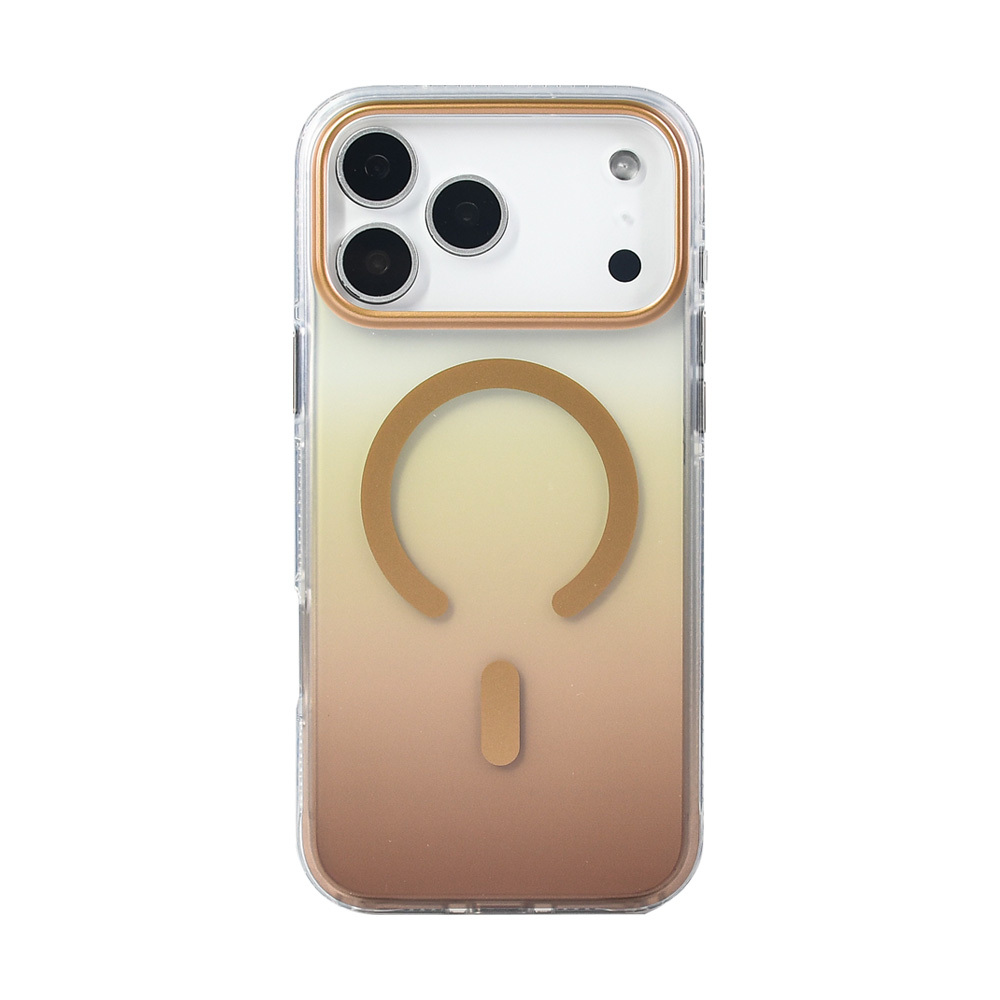 Apple iPhone 17 Pro Max Kılıf M-safe Şarj Özellikli Transparan Renk Geçişli Zore Toros Kapak - 16