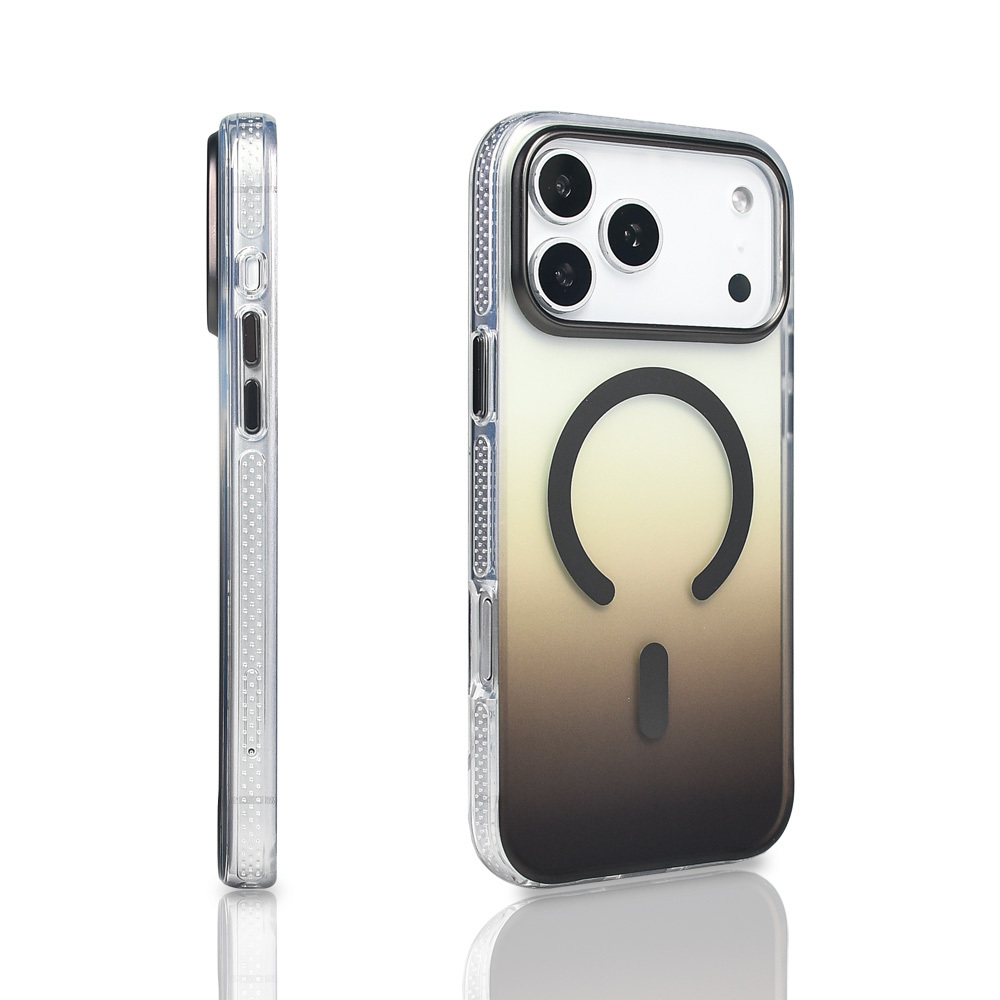 Apple iPhone 17 Pro Max Kılıf M-safe Şarj Özellikli Transparan Renk Geçişli Zore Toros Kapak - 19