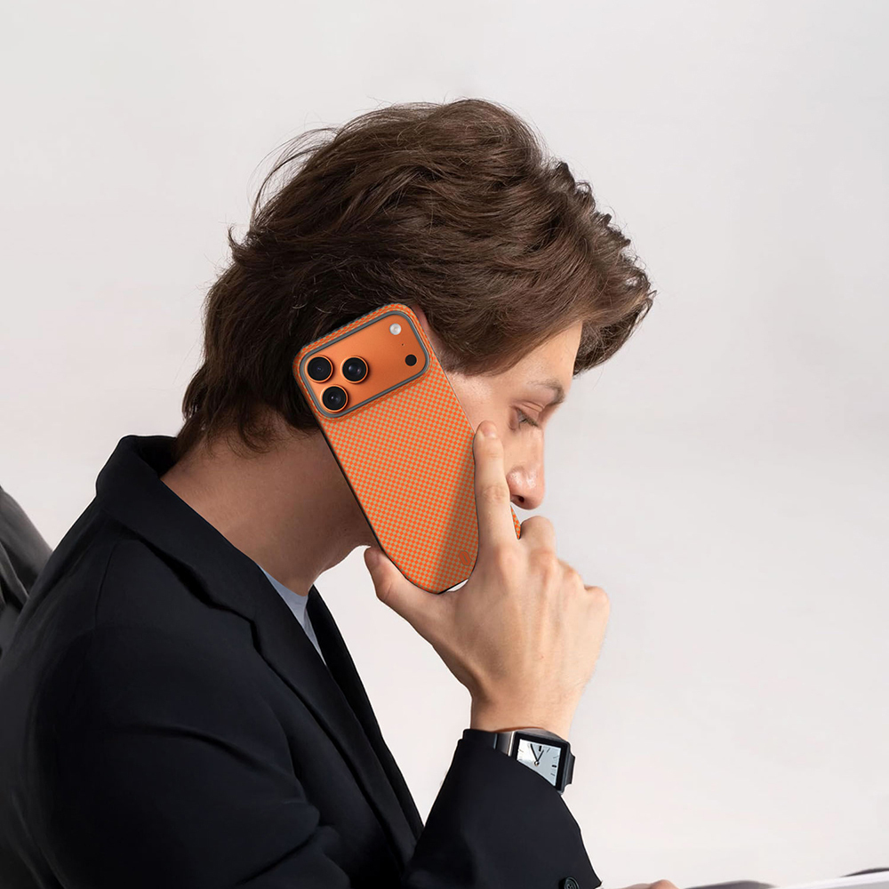 Apple iPhone 17 Pro Max Kılıf M-safe Şarj Özellikli Wiwu DCC-208 Aramid Armor Kapak - 10