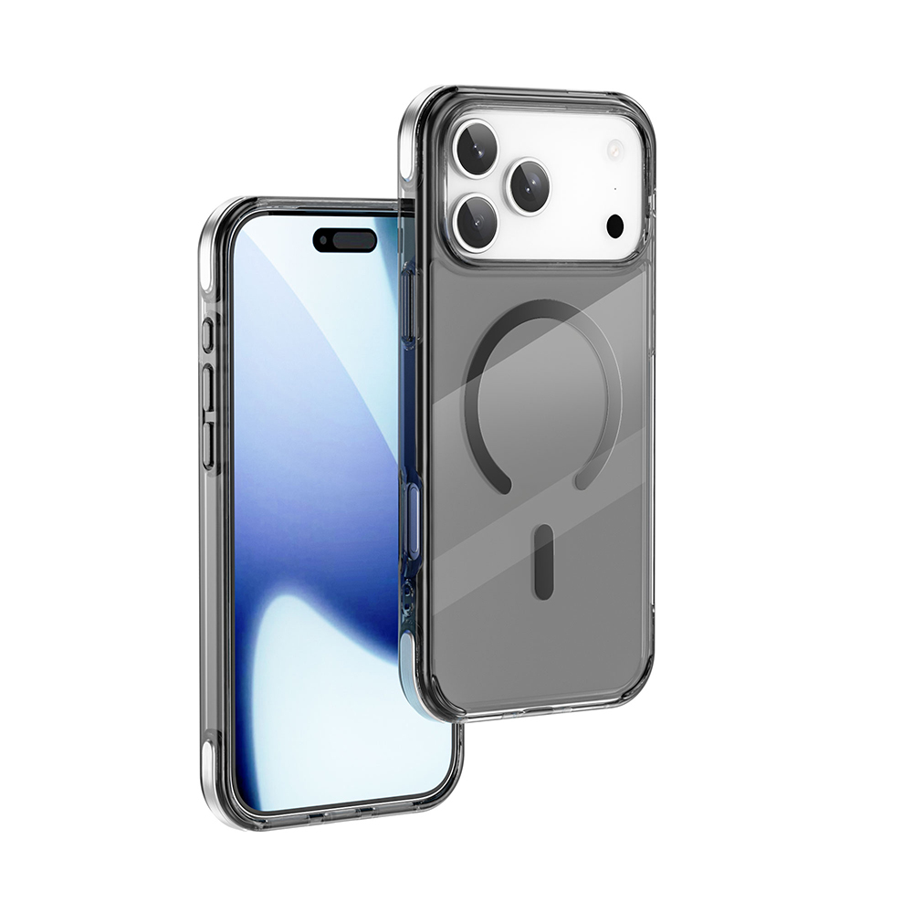 Apple iPhone 17 Pro Max Kılıf M-safe Şarj Özellikli Wiwu MCC-702 Titanyum Pro Serisi Sert PC Kapak - 2