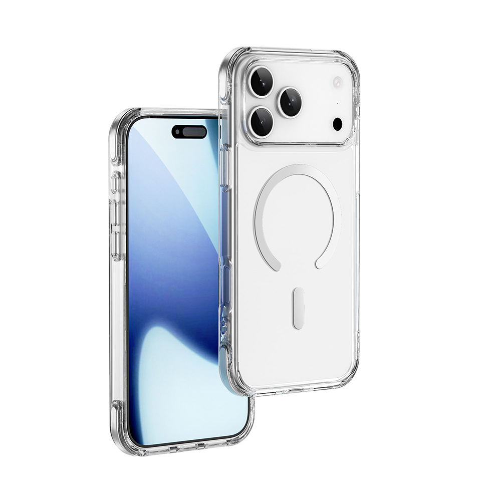 Apple iPhone 17 Pro Max Kılıf M-safe Şarj Özellikli Wiwu MCC-702 Titanyum Pro Serisi Sert PC Kapak - 3