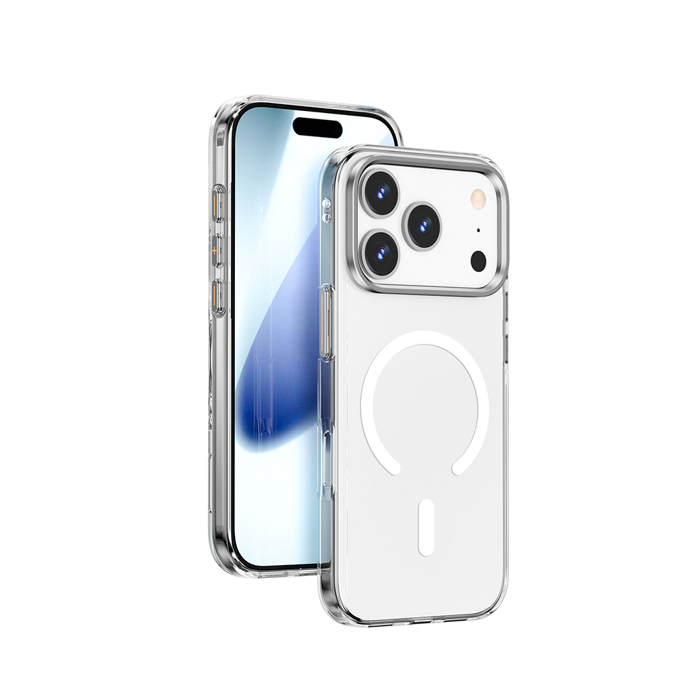 Apple iPhone 17 Pro Max Kılıf M-safe Şarj Özellikli Wiwu YXK-208 Invisible Ultra Sert PC Kapak - 1