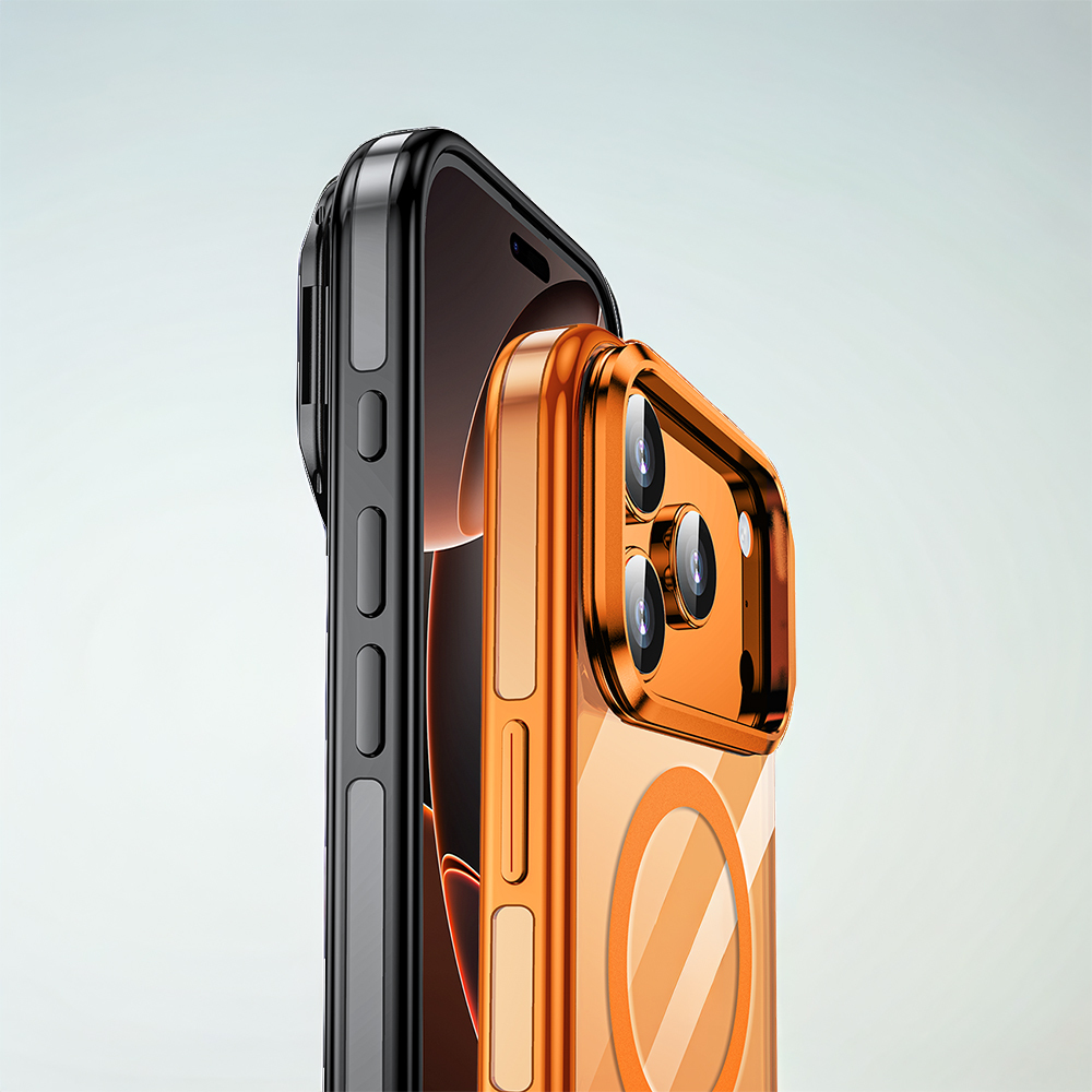 Apple iPhone 17 Pro Max Kılıf M-safe Şarj Özellikli Wlons Standlı Efsane Kapak - 7