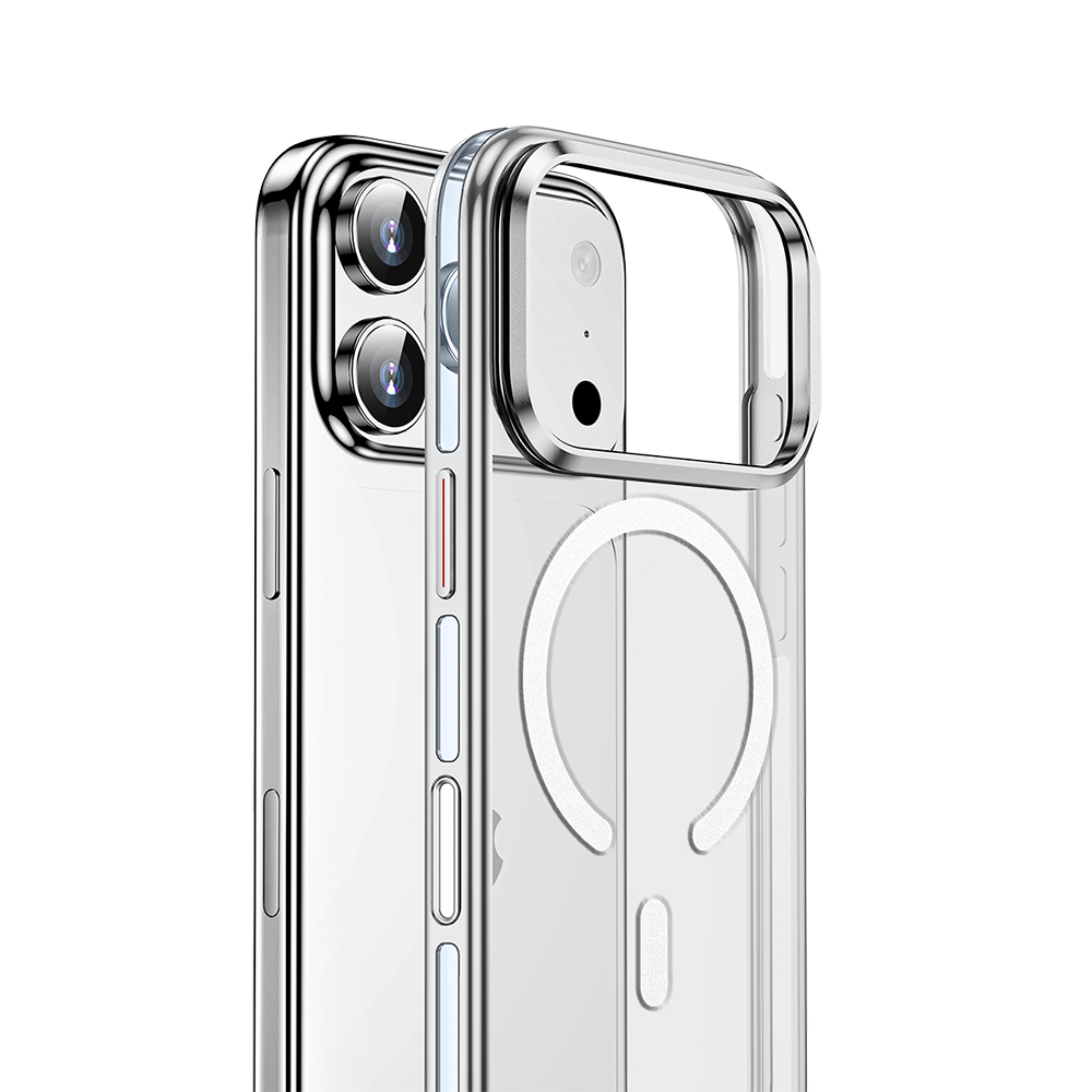 Apple iPhone 17 Pro Max Kılıf M-safe Şarj Özellikli Wlons Standlı Efsane Kapak - 6