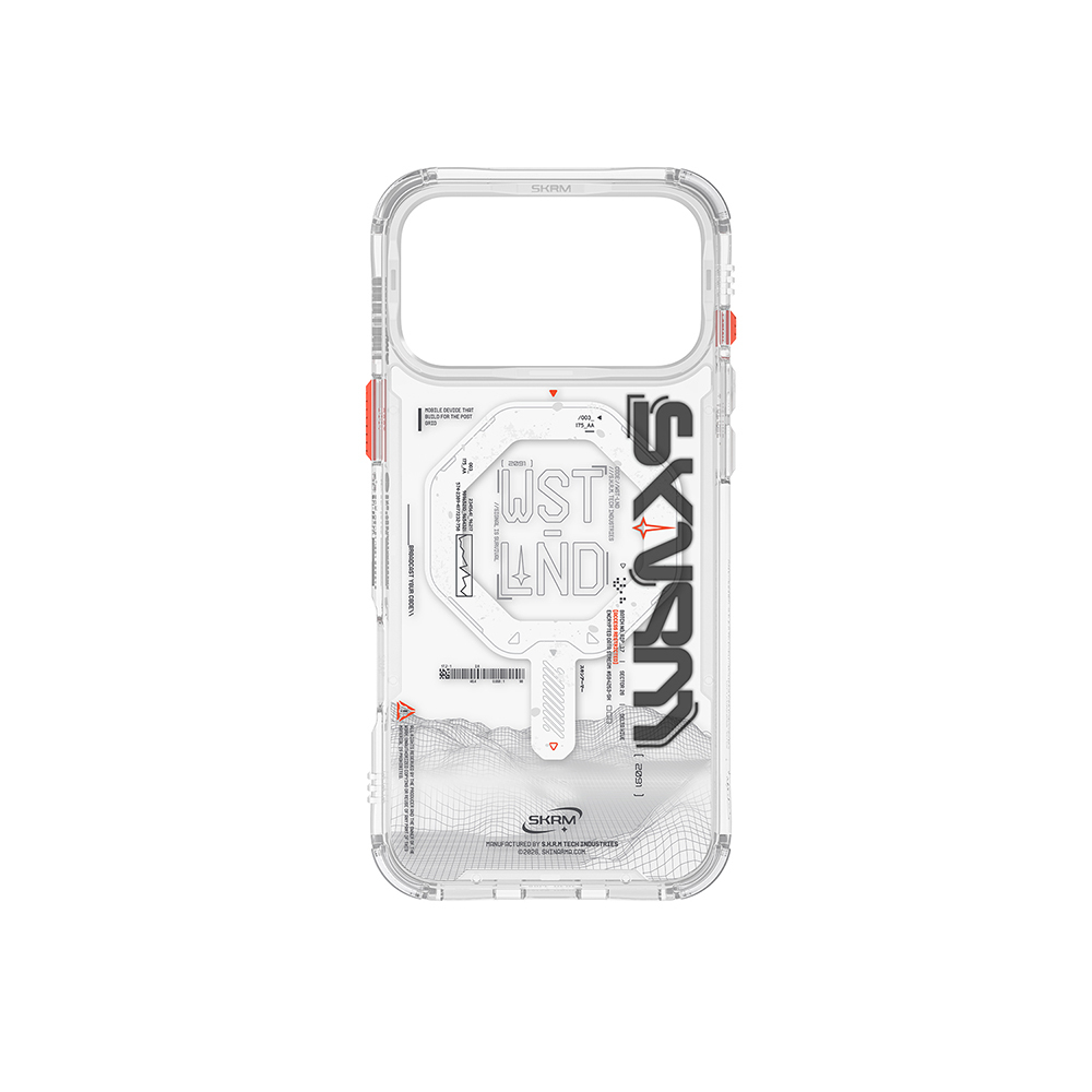 Apple iPhone 17 Pro Max Kılıf M-safe Şarj Özellikli Yazı Desenli Airbag Tasarımlı Skinarma Sonix Kapak - 7