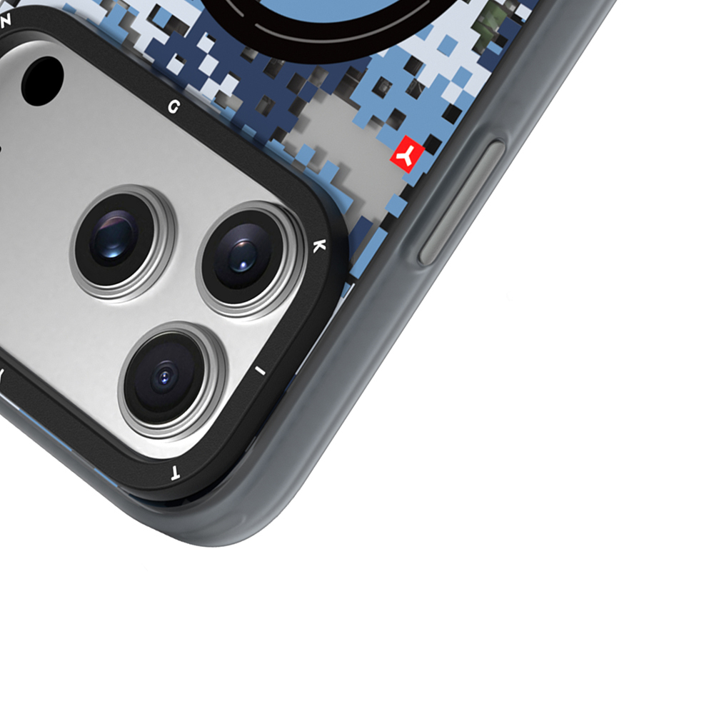 Apple iPhone 17 Pro Max Kılıf M-Safe Şarj Özellikli Youngkit Camouflage Sykell Serisi Kapak - 16