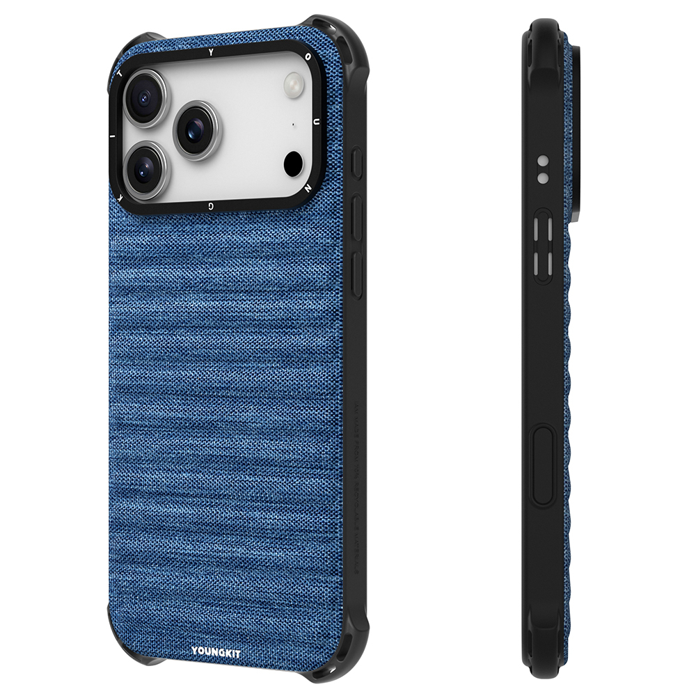 Apple iPhone 17 Pro Max Kılıf M-safe Şarj Özellikli Youngkit Canvas Serisi Kapak - 12