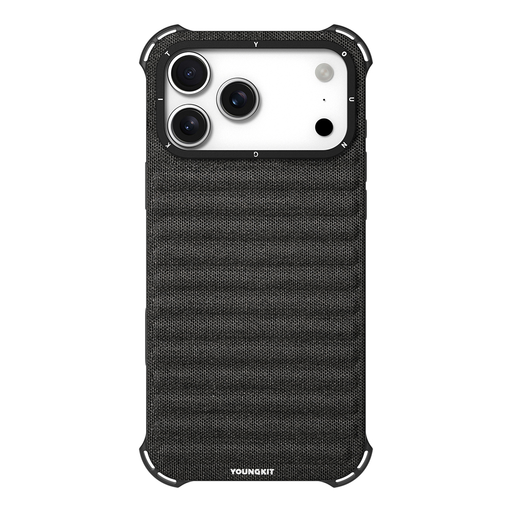 Apple iPhone 17 Pro Max Kılıf M-safe Şarj Özellikli Youngkit Canvas Serisi Kapak - 4