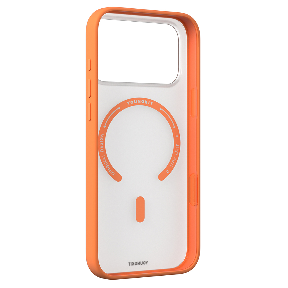 Apple iPhone 17 Pro Max Kılıf M-safe Şarj Özellikli Youngkit Clear Serisi Kapak - 16