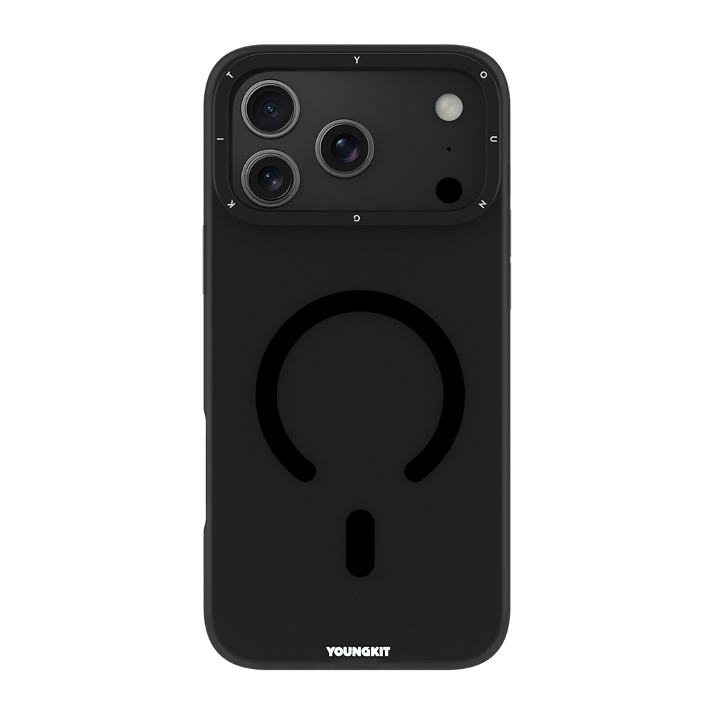 Apple iPhone 17 Pro Max Kılıf M-safe Şarj Özellikli Youngkit Hidden Sand Serisi Kapak - 3