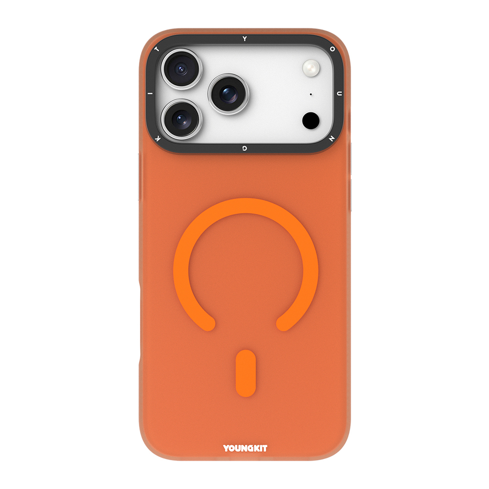 Apple iPhone 17 Pro Max Kılıf M-safe Şarj Özellikli Youngkit Hidden Sand Serisi Kapak - 5