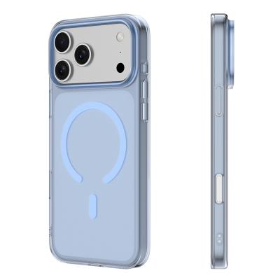 Apple iPhone 17 Pro Max Kılıf M-safe Şarj Özellikli Youngkit High Definition Serisi Kapak Mavi