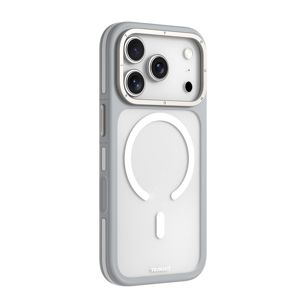 Apple iPhone 17 Pro Max Kılıf M-safe Şarj Özellikli Youngkit Rock Sand Serisi Kapak - 16
