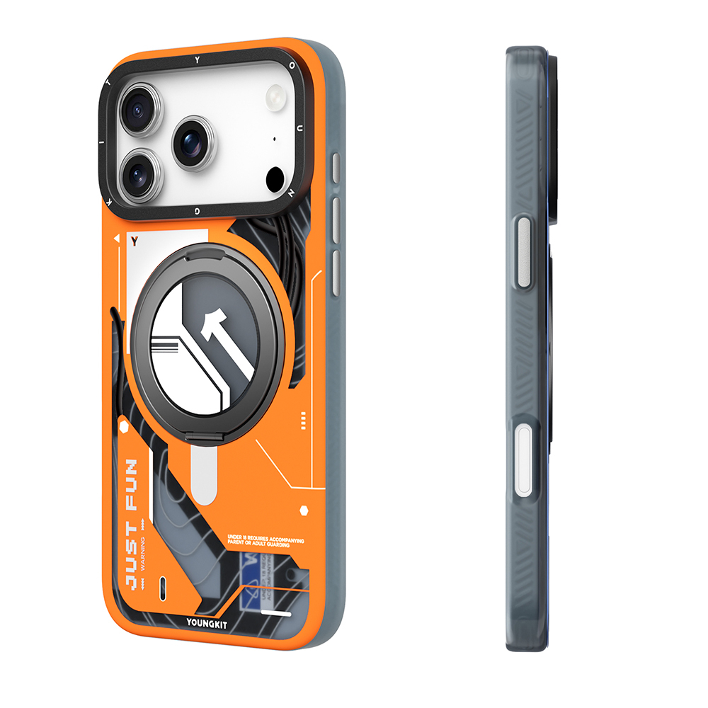 Apple iPhone 17 Pro Max Kılıf M-safe Şarj Özellikli Youngkit Starship Serisi Kapak - 7