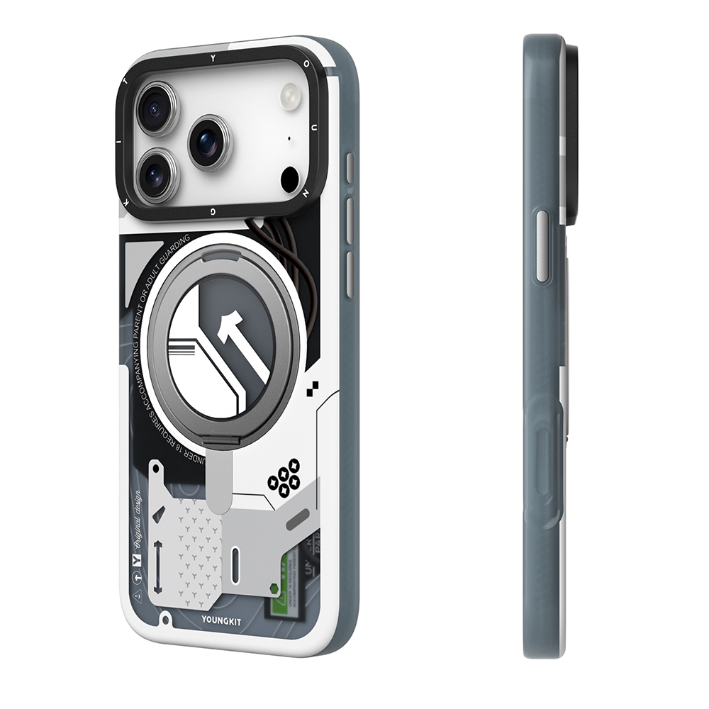 Apple iPhone 17 Pro Max Kılıf M-safe Şarj Özellikli Youngkit Starship Serisi Kapak - 8