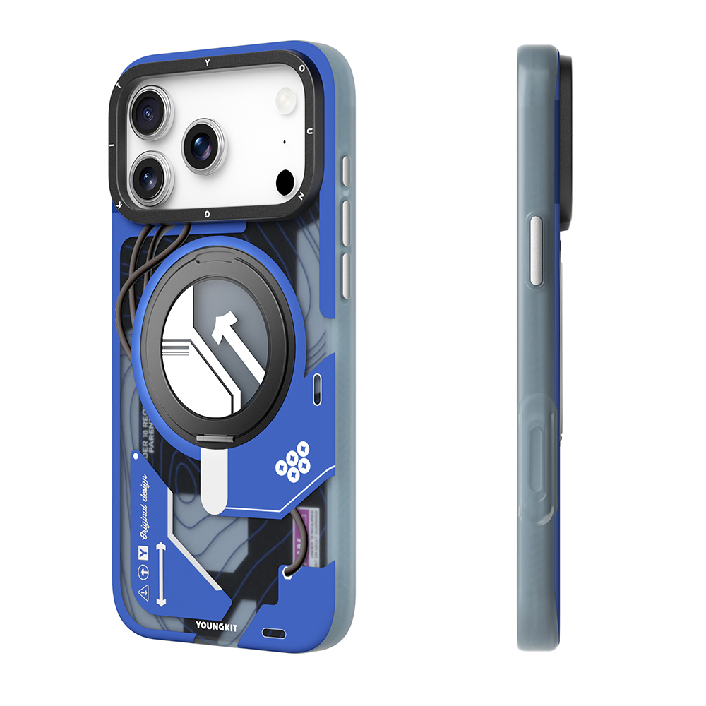 Apple iPhone 17 Pro Max Kılıf M-safe Şarj Özellikli Youngkit Starship Serisi Kapak - 9