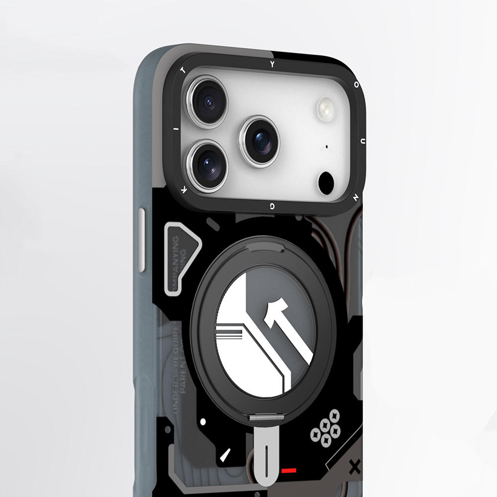 Apple iPhone 17 Pro Max Kılıf M-safe Şarj Özellikli Youngkit Starship Serisi Kapak - 14