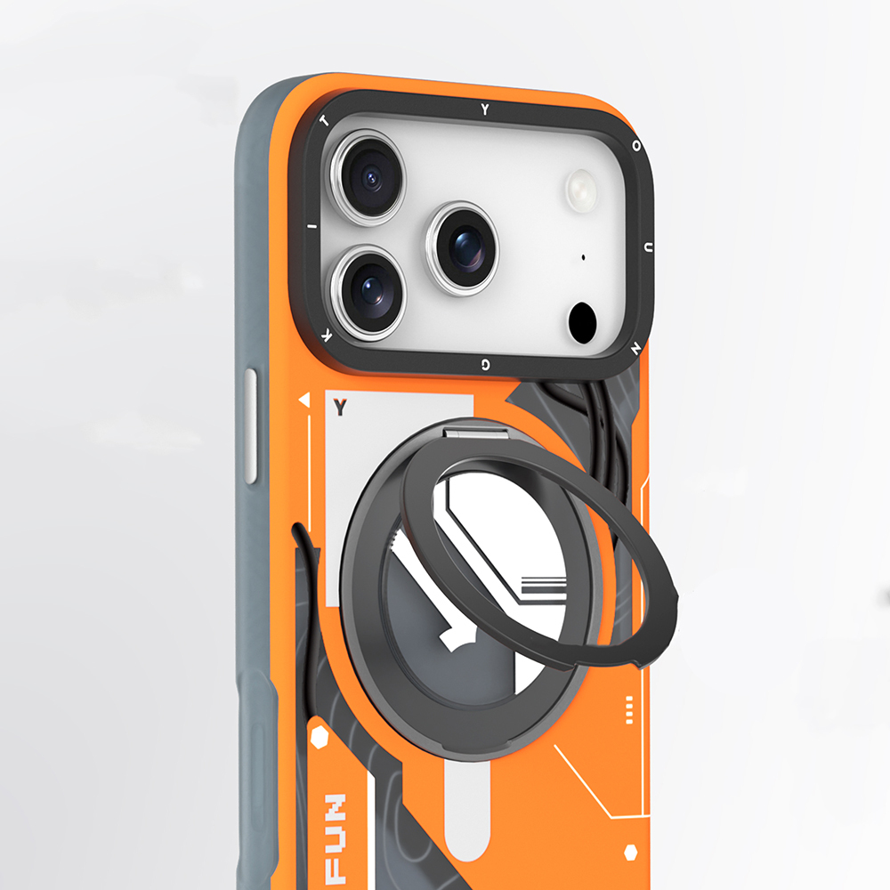 Apple iPhone 17 Pro Max Kılıf M-safe Şarj Özellikli Youngkit Starship Serisi Kapak - 15