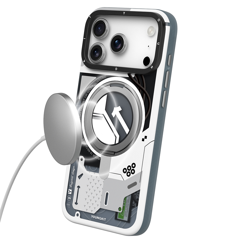 Apple iPhone 17 Pro Max Kılıf M-safe Şarj Özellikli Youngkit Starship Serisi Kapak - 10