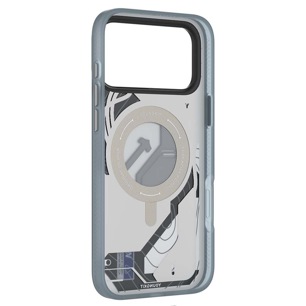 Apple iPhone 17 Pro Max Kılıf M-safe Şarj Özellikli Youngkit Starship Serisi Kapak - 13