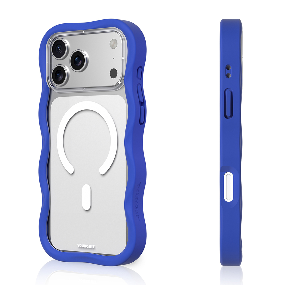 Apple iPhone 17 Pro Max Kılıf M-safe Şarj Özellikli Youngkit Wave Clear Serisi Kapak - 7