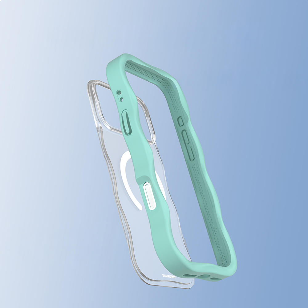 Apple iPhone 17 Pro Max Kılıf M-safe Şarj Özellikli Youngkit Wave Matte Serisi Kapak - 12