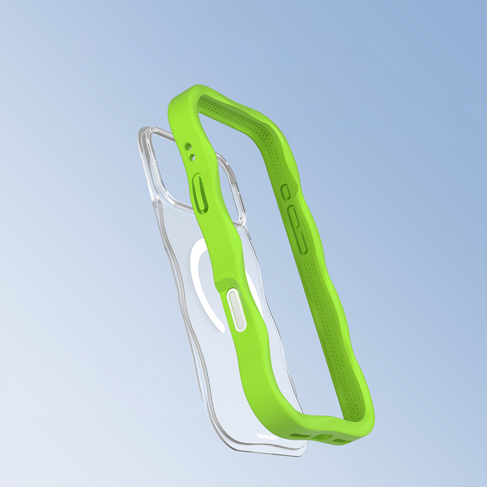 Apple iPhone 17 Pro Max Kılıf M-safe Şarj Özellikli Youngkit Wave Matte Serisi Kapak - 13